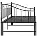 Telaio Divano Letto Estraibile Nero In Metallo 90x200 Cm - Foto miniatura 3
