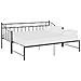 Telaio Divano Letto Estraibile Nero In Metallo 90x200 Cm - Foto miniatura 1