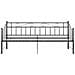 Telaio Divano Letto Estraibile Nero In Metallo 90x200 Cm - Foto miniatura 6