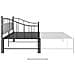 Telaio Divano Letto Estraibile Nero In Metallo 90x200 Cm - Foto miniatura 7