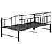 Telaio Divano Letto Estraibile Nero In Metallo 90x200 Cm - Foto miniatura 8