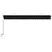 Tenda da Sole Retrattile Manuale con LED 500x350 cm Antracite - Foto miniatura 3