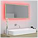Specchio da Bagno LED Rovere Sonoma 90x8,5x37 cm in Acrilico - Foto miniatura 7