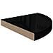 Scaffali Angolari A Parete 2 Pz Nero Lucido 35x35x3,8 Cm Mdf - Foto miniatura 5