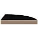Scaffali Angolari A Parete 2 Pz Nero Lucido 35x35x3,8 Cm Mdf - Foto miniatura 6