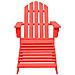 Sedia Giardino Adirondack con Ottomana Massello di Abete Rossa - Foto miniatura 3