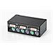 KVM-DVI-Switch 1 User - 2 PCs, PS / 2, PS / 2, Nero, Cablato, 124 x 70 x 40 mm - Foto miniatura 1
