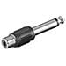 AUDANG 6.3mm RCA Nero, Acciaio inossidabile cavo di interfaccia e adattatore - Foto miniatura 1