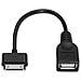 10.10.4000, Samsung 30-pin, USB A, Maschio / femmina, Dritto, Dritto, Nero - Foto miniatura 1