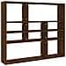 Mensola A Muro Rovere Marrone 90x16x78 Cm In Legno Multistrato - Foto miniatura 1