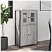 Credenza Grigio Sonoma 62x32x106,5 Cm In Legno Multistrato - Foto miniatura 1