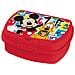 Disney Sandwich Box Rossa Per Bambini In Plastica Mickey Mouse Topolino Utile Per Portare La Merenda Fuori Casa - Foto miniatura 1