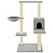 Albero Per Gatti Con Tiragraffi In Sisal Grigio Chiaro 95 Cm - Foto miniatura 2