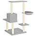 Albero Per Gatti Con Tiragraffi In Sisal Grigio Chiaro 95 Cm - Foto miniatura 4