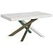 Tavolo Allungabile 90x160/264 Cm Volantis Telaio Gambe 4 Colori (a) - Bianco Frassino - Foto miniatura 5