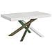 Tavolo Allungabile 90x160/264 Cm Volantis Telaio Gambe 4 Colori (a) - Bianco Frassino - Foto miniatura 1