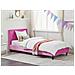 Letto Velluto Fitou 90 X 200 Cm Fucsia - Foto miniatura 1