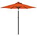 Ombrellone Giardino Con Palo Acciaio Terracotta 225x225x212 Cm - Foto miniatura 2