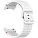 Cinturino Per Samsung Watch 7 In Silicone Con Motivo A Onde White - Foto miniatura 4