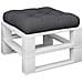 Cuscino Per Pallet Nero 60x60x12 Cm In Tessuto - Foto miniatura 3