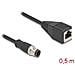 Cavo M12 codificato D a 4 pin maschio per RJ45 femmina PVC 0,5 m - Foto miniatura 2