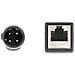 Cavo M12 codificato D a 4 pin maschio per RJ45 femmina PVC 0,5 m - Foto miniatura 3