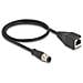 Cavo M12 codificato D a 4 pin maschio per RJ45 femmina PVC 0,5 m - Foto miniatura 1