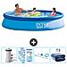 Piscina Fuori Terra - In Giro - 366x366x76 Cm - Blu - Include Accessori Coordinati Cb93 - Foto miniatura 1