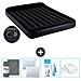 Set Materassino Gonfiabile - 203x152x25 Cm - Blu Scuro - Include Accessori Coordinati - Foto miniatura 1