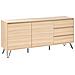 Credenza A 2 Ante Cardigan Marrone Chiaro - Foto miniatura 2