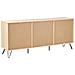 Credenza A 2 Ante Cardigan Marrone Chiaro - Foto miniatura 4