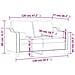 Divano a 2 Posti con Cuscini Marrone 120 cm in Tessuto - Foto miniatura 8