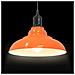 Lampada Sospensione Regolabile E27 Arancio Lucido Ø31cm Metallo - Foto miniatura 6