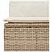 Set da Giardino  di 11 pezzi con Cuscini Beige Polyrattan Acacia, Set da Pranzo da Giardino  di 3 pezzi con Cuscini Beige Polyrattan Acacia - Foto miniatura 7