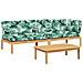 Set Divano Pallet Giardino 3pz con Cuscini Massello Acacia - Foto miniatura 1