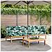 Set Divano Pallet Giardino 3pz con Cuscini Massello Acacia - Foto miniatura 2