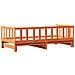 Letto Giorno Estraibile senza Materasso Marrone Cera 2x(80x200) cm - Foto miniatura 9