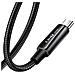 Cavo Usb-c A Usb-c 4a Power Delivery 80w In Nylon Intrecciato Resistente 1,2m, Nero - Foto miniatura 3