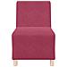 Unità di Divano Modulare Senza Braccioli 2 pcs Rosso vino - Foto miniatura 5