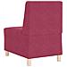 Unità di Divano Modulare Senza Braccioli 2 pcs Rosso vino - Foto miniatura 7