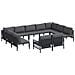Set Divano da Giardino 11 pcs Antracite Acciaio - Foto miniatura 1