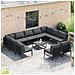 Set Divano da Giardino 11 pcs Antracite Acciaio - Foto miniatura 3