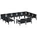 Set Divano da Giardino 11 pcs Antracite Acciaio - Foto miniatura 4
