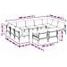 Set Divano da Giardino 11 pcs Antracite Acciaio - Foto miniatura 8