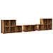 Set di mobili TV 8 pz Legno vecchio Legno ingegnerizzato - Foto miniatura 1