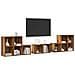 Set di mobili TV 8 pz Legno vecchio Legno ingegnerizzato - Foto miniatura 3