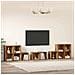 Set di mobili TV 8 pz Legno vecchio Legno ingegnerizzato - Foto miniatura 4