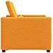 Divano Letto Singolo Giallo scuro 90 x 165 x 87 cm Tessuto - Foto miniatura 6