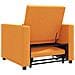 Divano Letto Singolo Giallo scuro 90 x 165 x 87 cm Tessuto - Foto miniatura 7