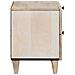 Comodino Beige 40 x 33 x 46 cm legno massello di mango - Foto miniatura 4
